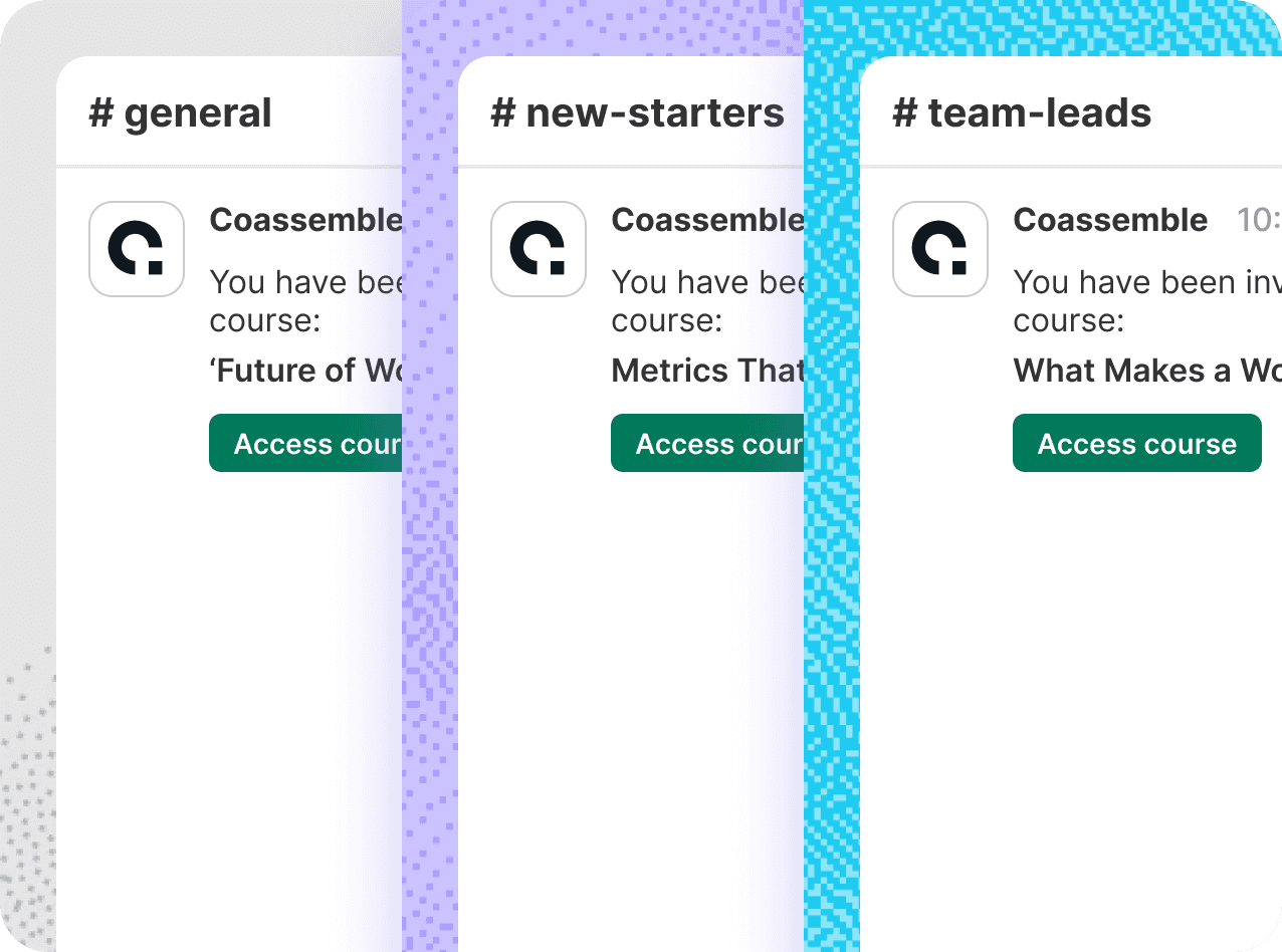 Share courses inside Slack