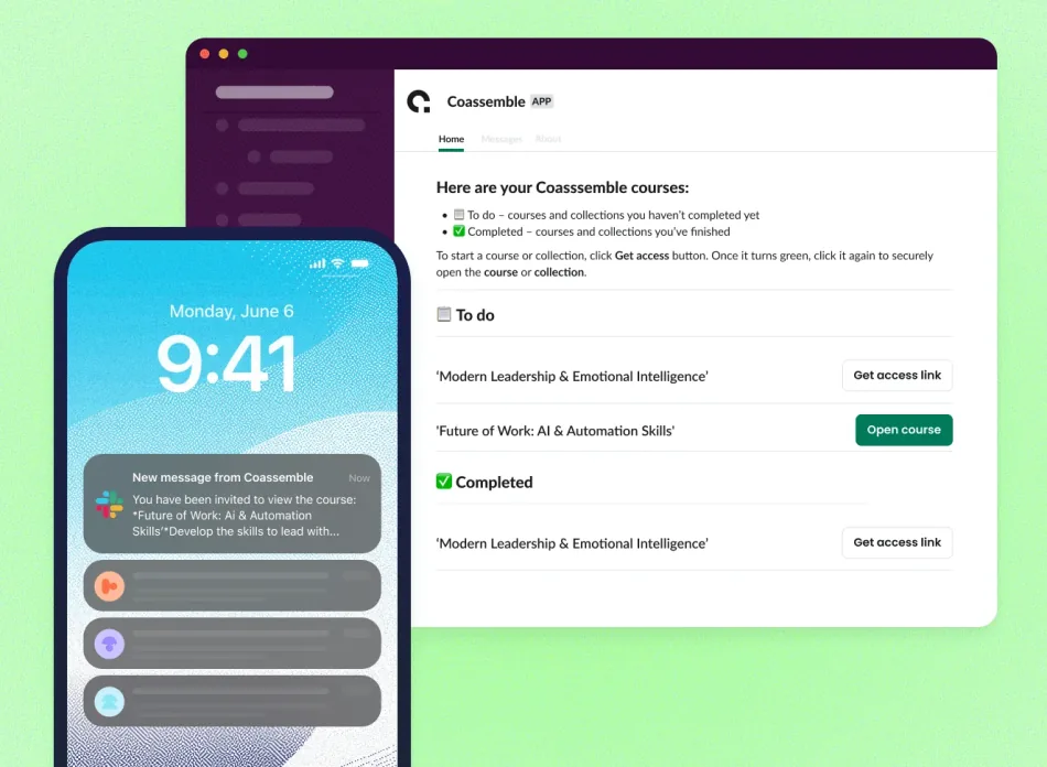 Coassemble inside Slack