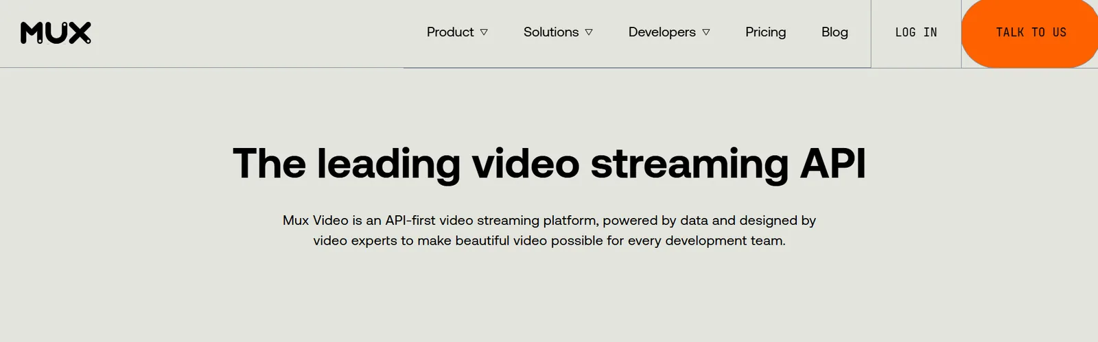 Mux video streaming API for developers