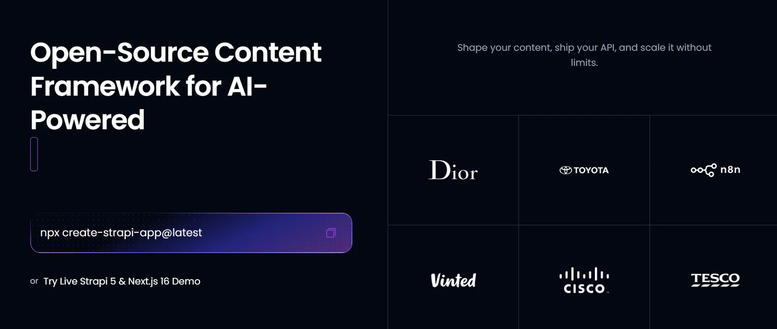 Strapi headless CMS content-type builder