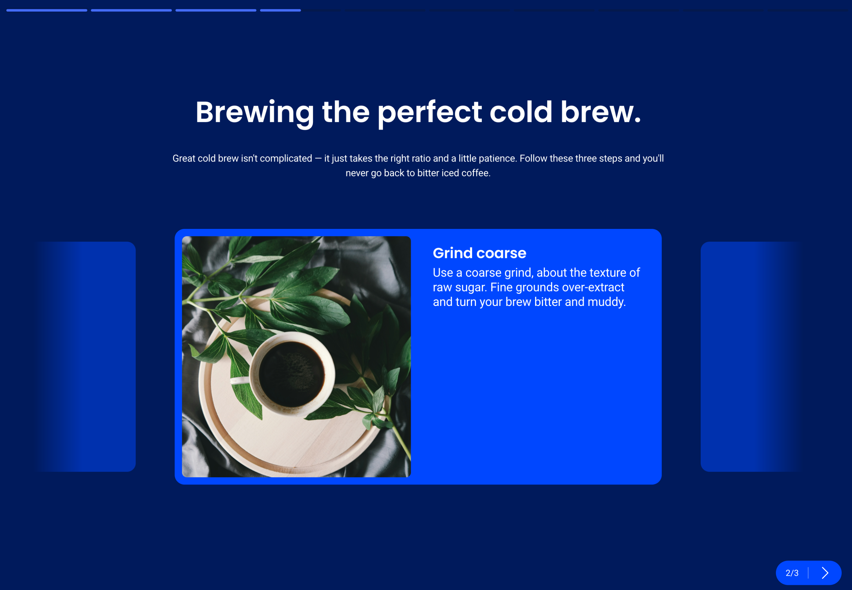 Acme Coffee barista course · Brewing the perfect cold brew, playing in the embedded player